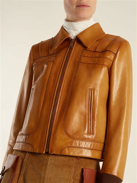 prada women leather jacket